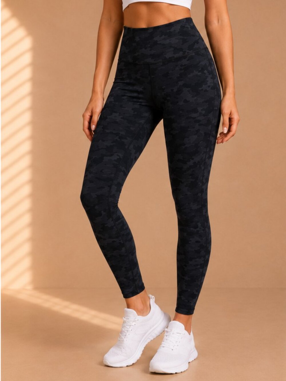 💜 2 for $25 💜 Zyia Active Camo Leggings Dark Gray Stretch‎ Pants (Women’s 12)